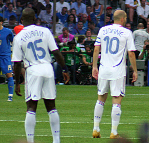 Italy vs France - FIFA World Cup 2006 final - Lilian Thuram and Zinedine Zidane Italy vs France - FIFA World Cup 2006 final - Lilian Thuram and Zinedine Zidane