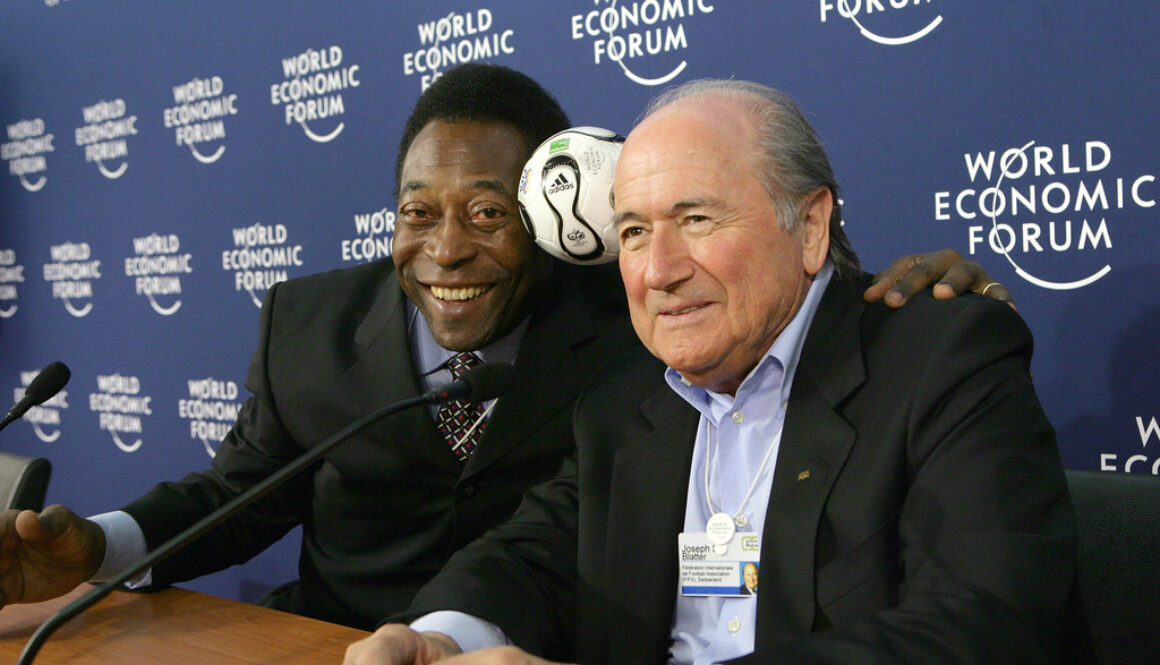 Pele, Sepp Blatter - World Economic Forum Annual Meeting Davos 2006