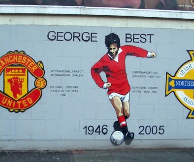 Wandbild mural für George Best